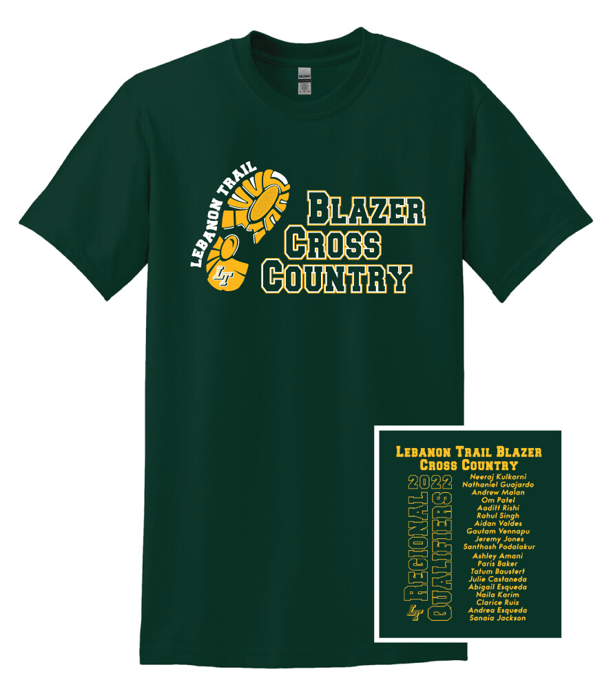 Lebanon Trail XC - 2022 Regionals, Garment Type: Short Sleeve