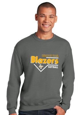 Lebanon Trail Softball - Block - Crew Sweatshirt