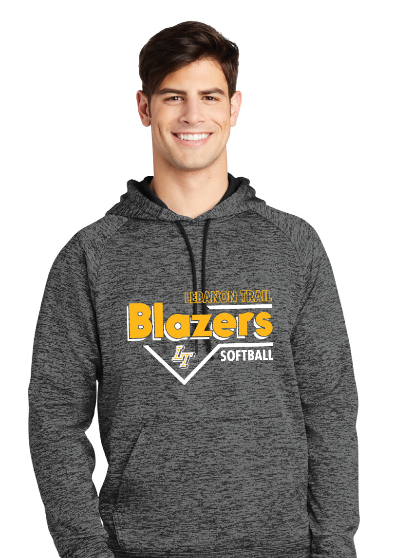 Lebanon Trail Softball - Block - Electric Dri-Fit Hoodie