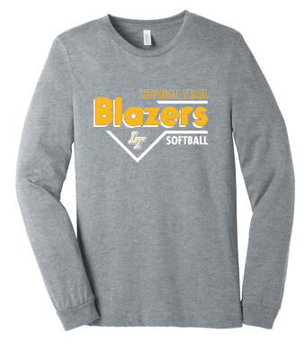 Lebanon Trail Softball - Block - Bella+Canvas Long Sleeve