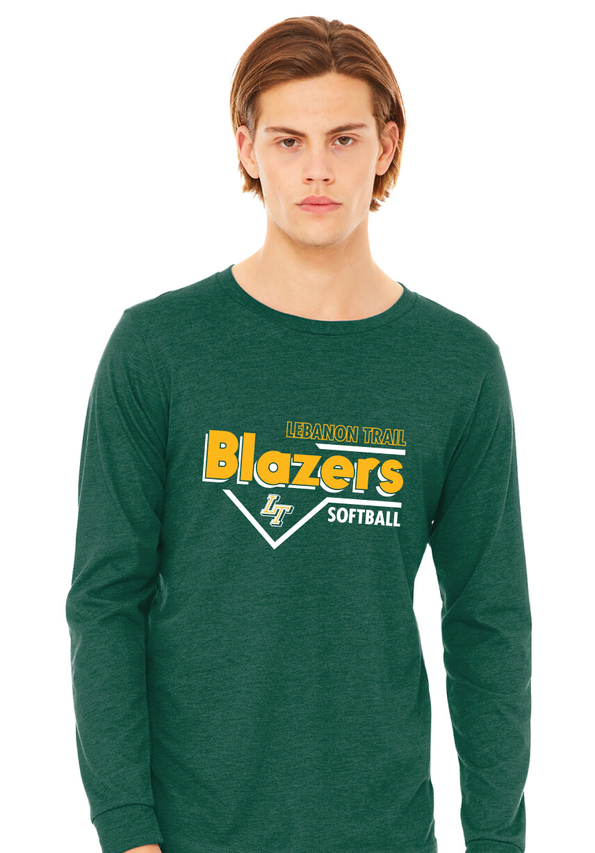 Lebanon Trail Softball - Block - Bella+Canvas Long Sleeve