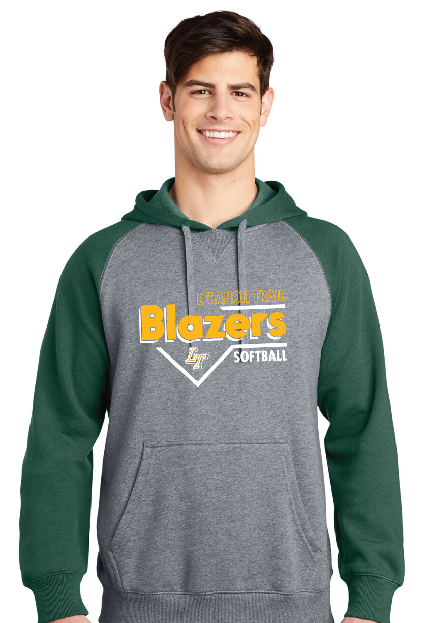 Lebanon Trail Softball - Block - Raglan Hoodie