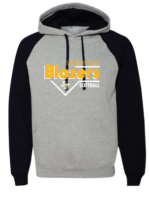 Lebanon Trail Softball - Block - Raglan Hoodie