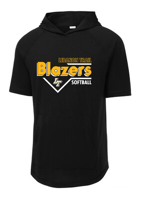 Lebanon Trail Softball - Block - Short Sleeve Hoodie