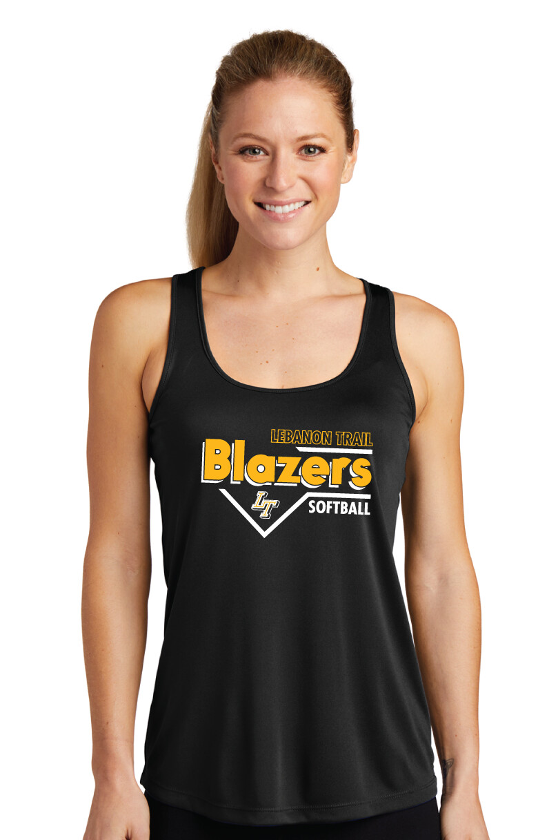 Lebanon Trail Softball - Block - Dri-Fit Racerback Tank