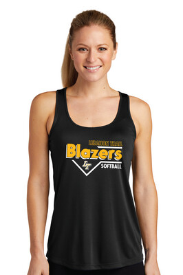 Lebanon Trail Softball - Block - Dri-Fit Racerback Tank