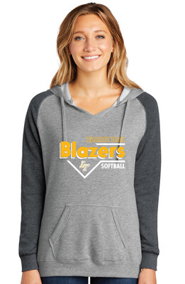 Lebanon Trail Softball - Block - Lightweight Raglan Hoodie