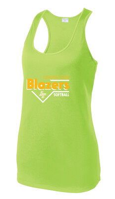 Lebanon Trail Softball - Block - Dri-Fit Racerback Tank