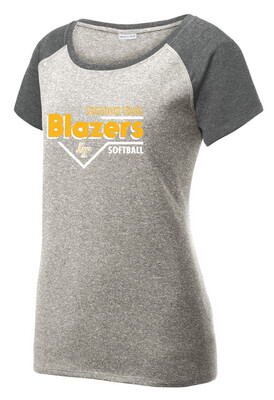 Lebanon Trail Softball - Block - Heather Scoop Neck