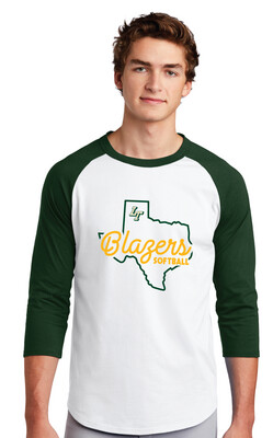 Lebanon Trail Softball - Texas - Raglan Baseball