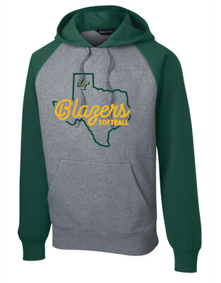 Lebanon Trail Softball - Texas - Raglan Hoodie