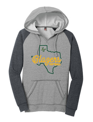 Lebanon Trail Softball - Texas - Lightweight Raglan Hoodie