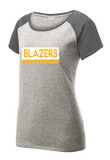 Lebanon Trail Boys Soccer - Rectangle - Heather Scoop Neck, Color: Grey / Graphite