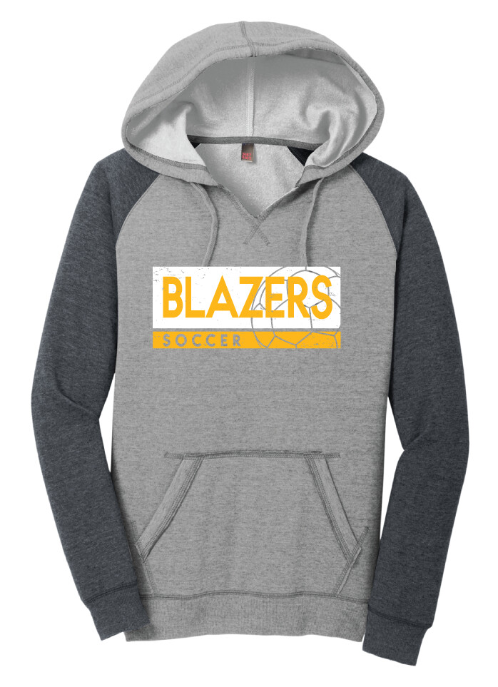 Lebanon Trail Boys Soccer - Rectangle - Lightweight Raglan Hoodie, Color: Heathered Grey