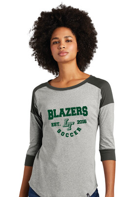 Lebanon Trail Boys Soccer - EST - 3/4 Sleeve Baseball Raglan Tee