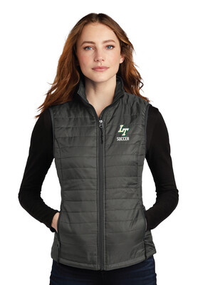 Lebanon Trail Boys Soccer - Ladies Packable Puffy Vest