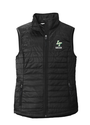 Lebanon Trail Girls Soccer - Ladies Packable Puffy Vest