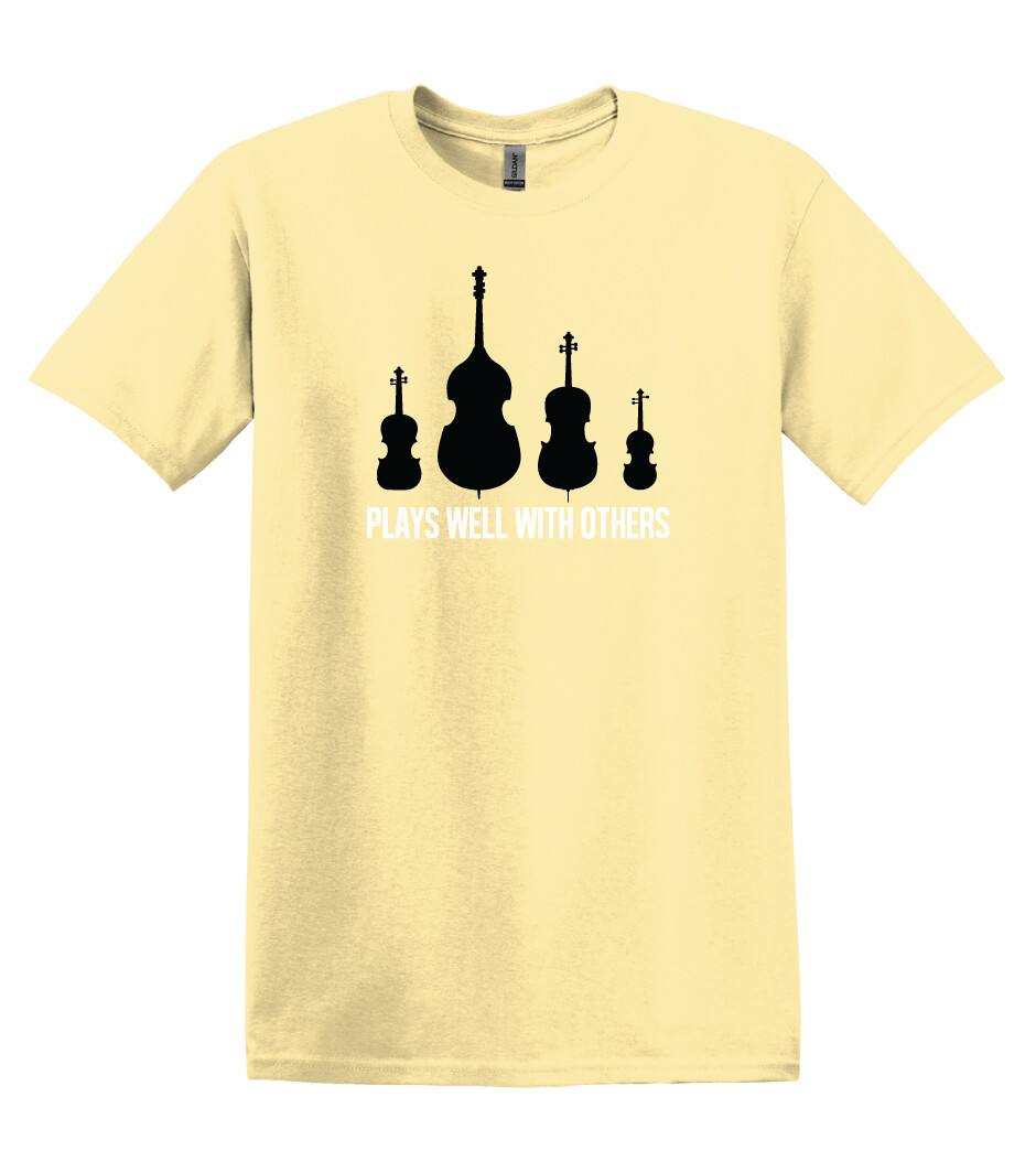 Faubion Orchestra - Plays Well - Short Sleeve, Color: Yellow Haze