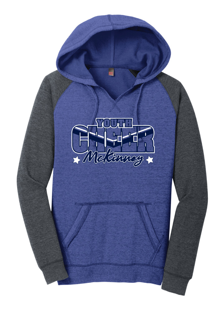 MSC Cheer - Big Cheer - Lightweight Raglan Hoodie, Garment Color: Heather Royal