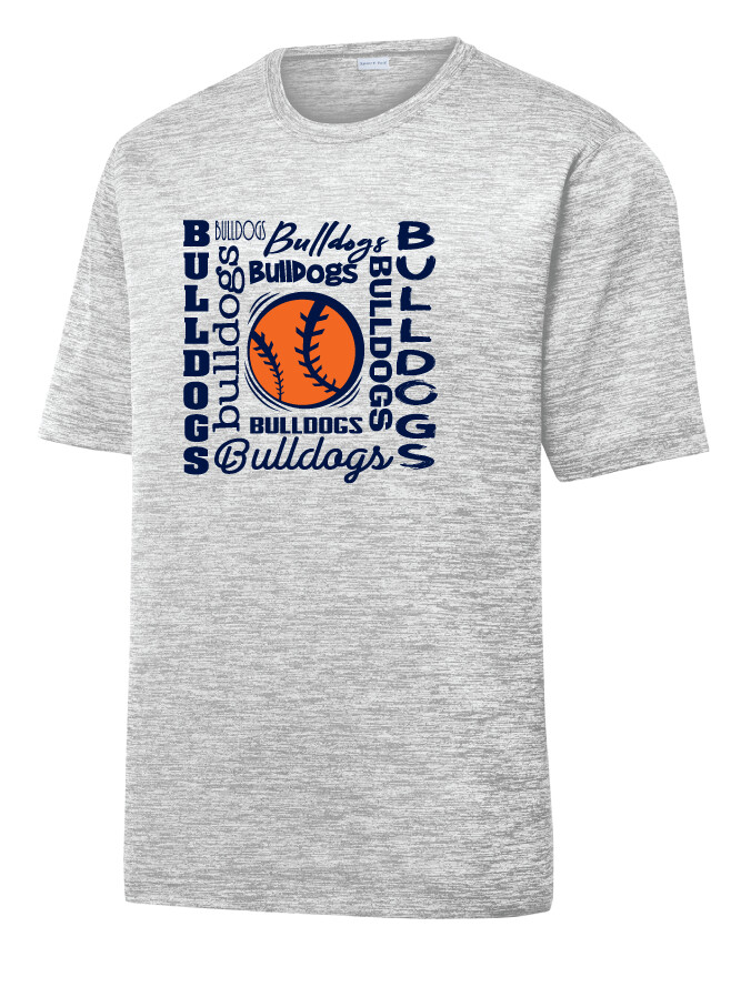 North Softball - Words - Electric Dri-Fit Short Sleeve, Color: Silver, Style ST390 Size: Youth S