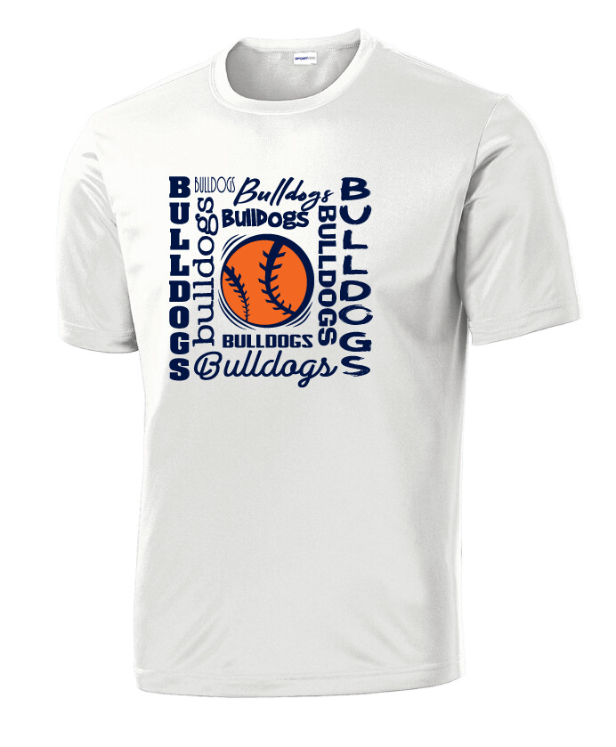 North Softball - Words - Dri-Fit Short Sleeve, Color: White