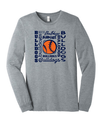 North Softball - Words - Bella+Canvas Long Sleeve