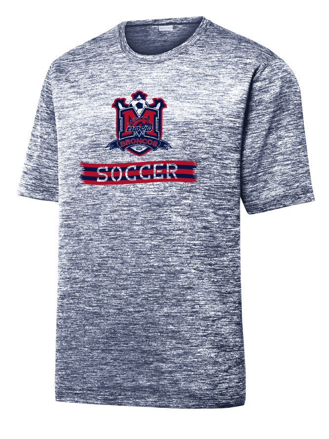 Boyd Soccer - Scarf - Electric Dri-Fit Short Sleeve, Color: Navy