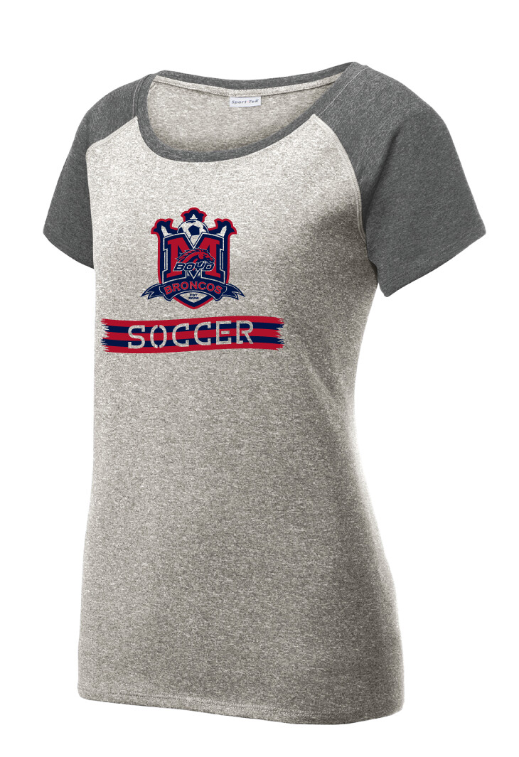 Boyd Soccer - Scarf - Heather Scoop Neck, Color: Grey / Graphite