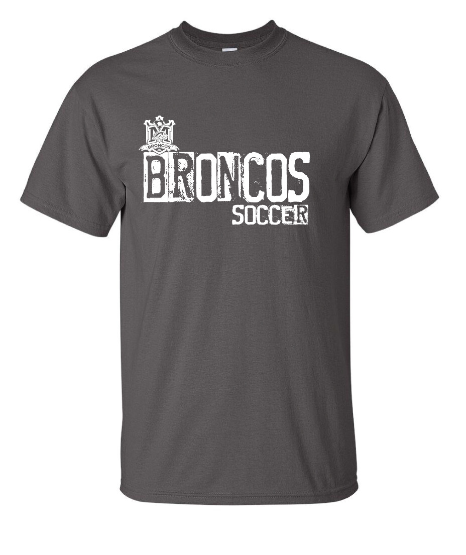Boyd Soccer - Stamped - Short Sleeve, Color: Charcoal