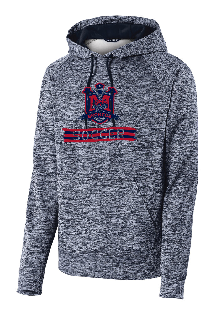 Boyd Soccer - Scarf - Electric Dri-Fit Hoodie, Color: Navy