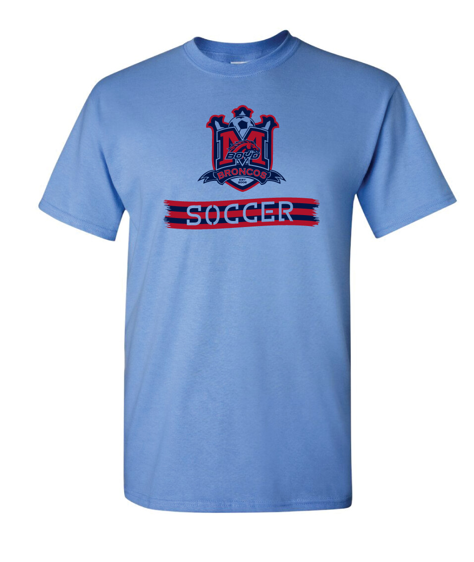 Boyd Soccer - Scarf - Short Sleeve, Color: Columbia Blue