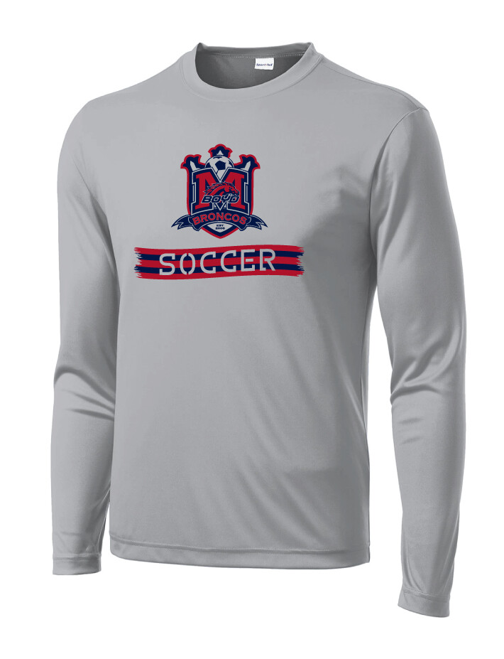 Boyd Soccer - Scarf - Dri-Fit Long Sleeve, Color: Silver