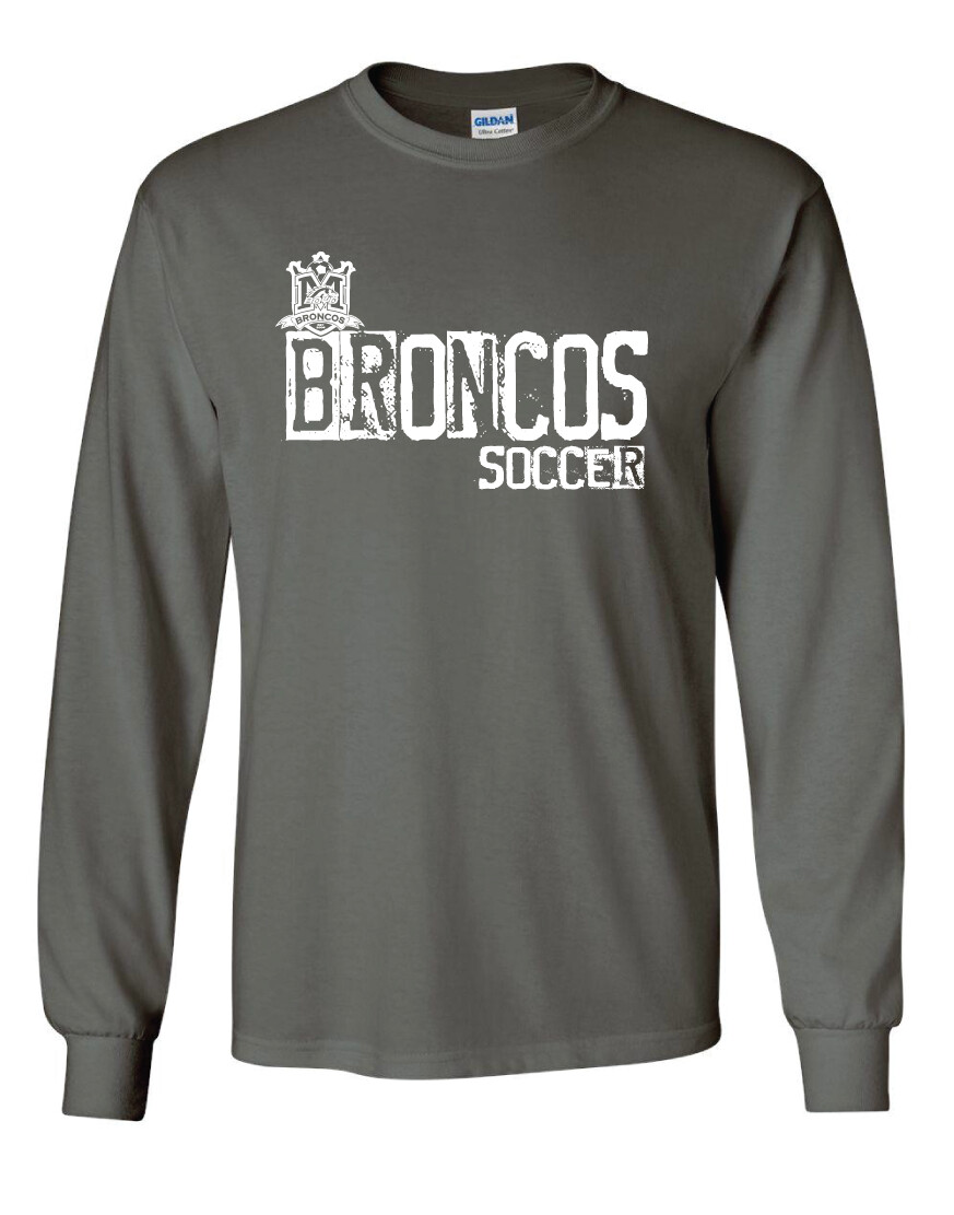 Boyd Soccer - Stamped - Long Sleeve, Color: Charcoal