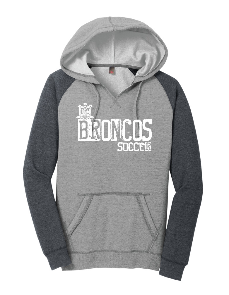 Boyd Soccer - Stamped - Lightweight Raglan Hoodie, Color: Heather Grey