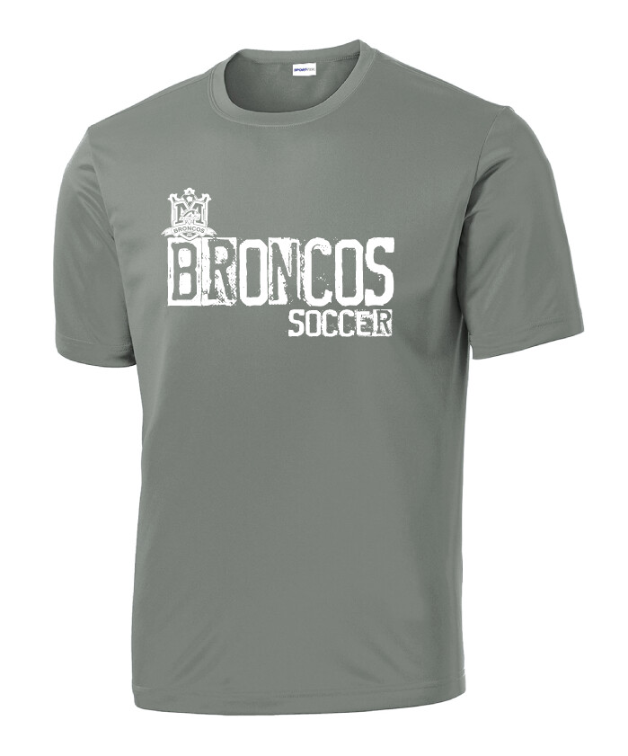 Boyd Soccer - Stamped - Dri-Fit Short Sleeve, Color: Grey Concrete