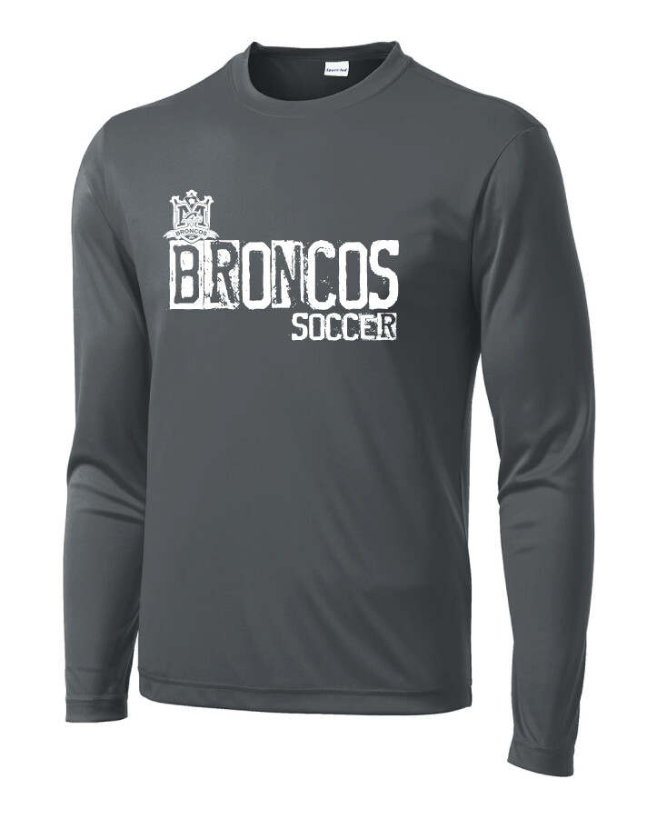Boyd Soccer - Stamped - Dri-Fit Long Sleeve, Color: Iron Grey