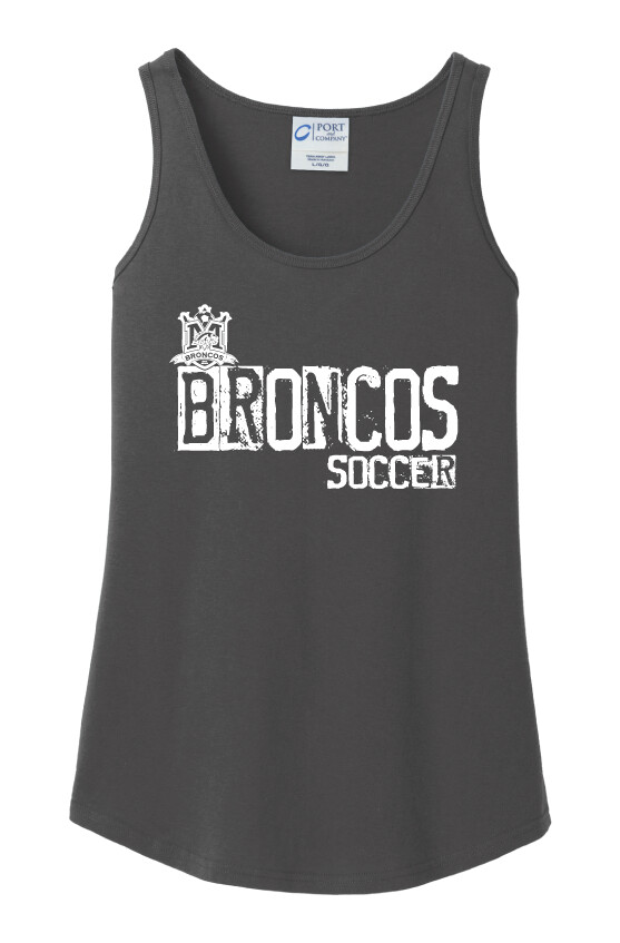 Boyd Soccer - Stamped - Cotton Tank, Color: Charcoal