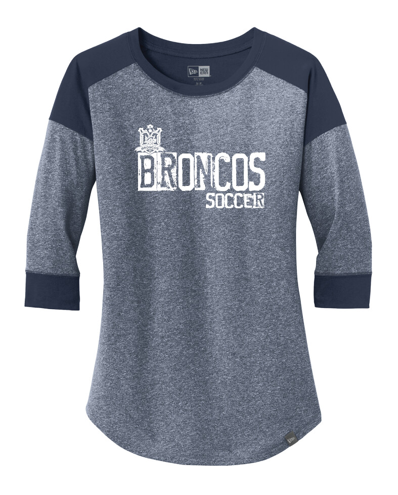 Boyd Soccer - Stamped - 3/4-Sleeve Raglan Tee, Color: Navy / Navy
