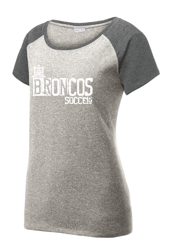 Boyd Soccer - Stamped - Heather Scoop Neck, Color: Grey / Graphite