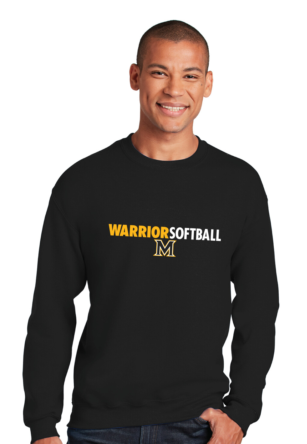 Memorial Softball - Clean Lines - Crew Sweatshirt