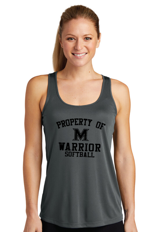 Memorial Softball - Property of (Black) - Dri-Fit Racerback Tank