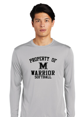 Memorial Softball - Property of (Black) - Dri-Fit Long Sleeve
