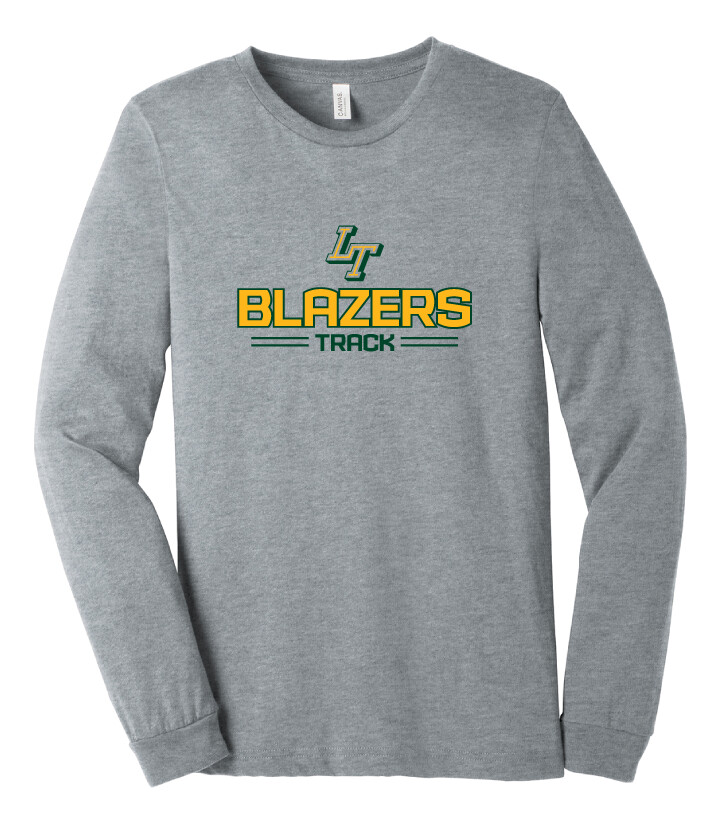 Lebanon Trail TF - Blazers - Bella+Canvas Long Sleeve, Color: Athletic Heather