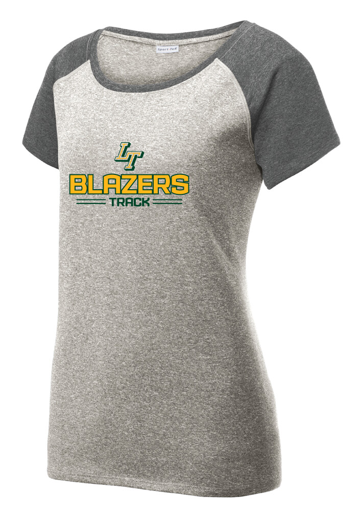 Lebanon Trail TF - Blazers - Heather Scoop Neck, Color: Grey / Graphite