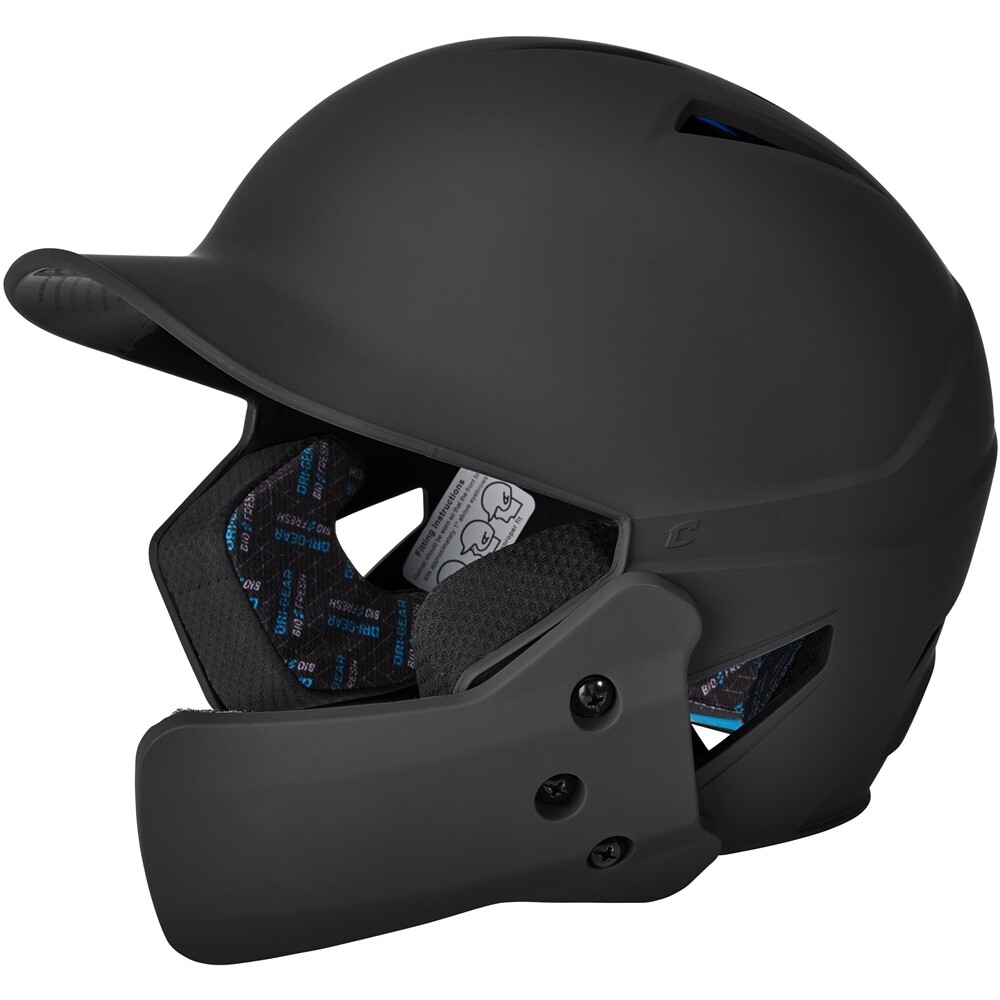 Gamer Plus Batting Helmet, Helmet Color: Black