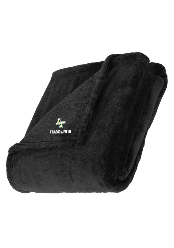 Lebanon Trail TF - Oversized Ultra Plush Blanket, Garment Color: Deep Black