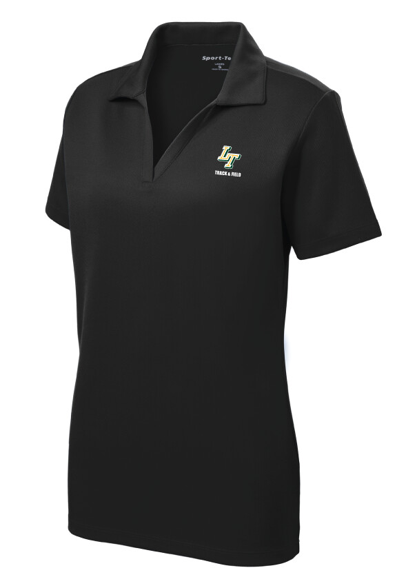 Lebanon Trail TF - Embroidered Ladies Polo, Garment Color: Black