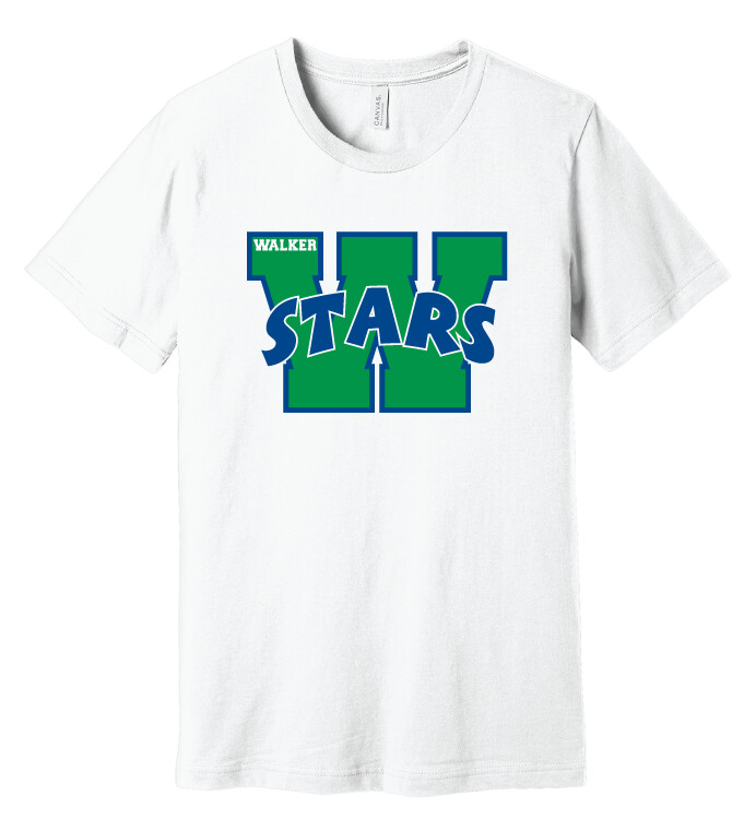 Walker Elementary - W - Bella+Canvas Short Sleeve, Color: White