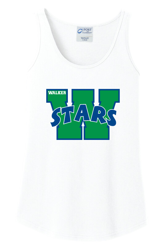 Walker Elementary - W - Cotton Tank, Color: White