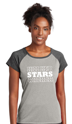Walker Elementary - Stars - Heather Scoop Neck